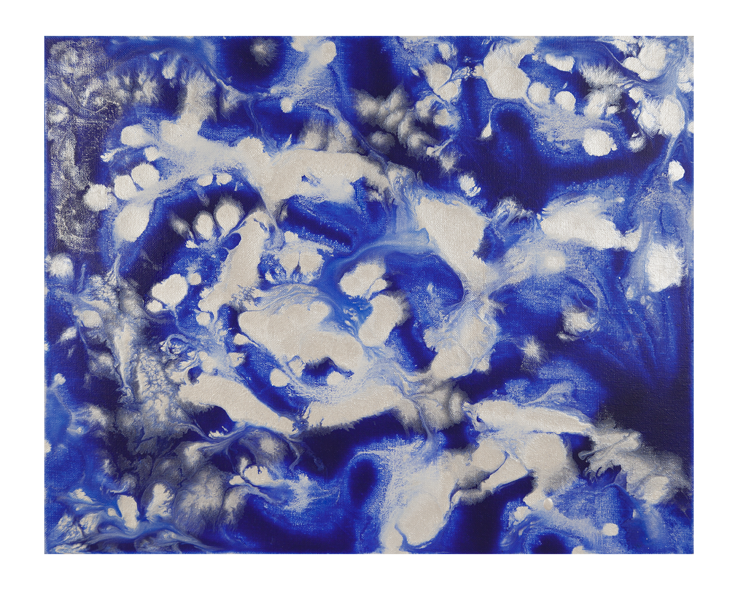 ©2021 Alicia R Peterson, *Sea of Blue*. Acrylic on 16 x 20 x 7/8-inch linen. Photographer: Peter Scheer.