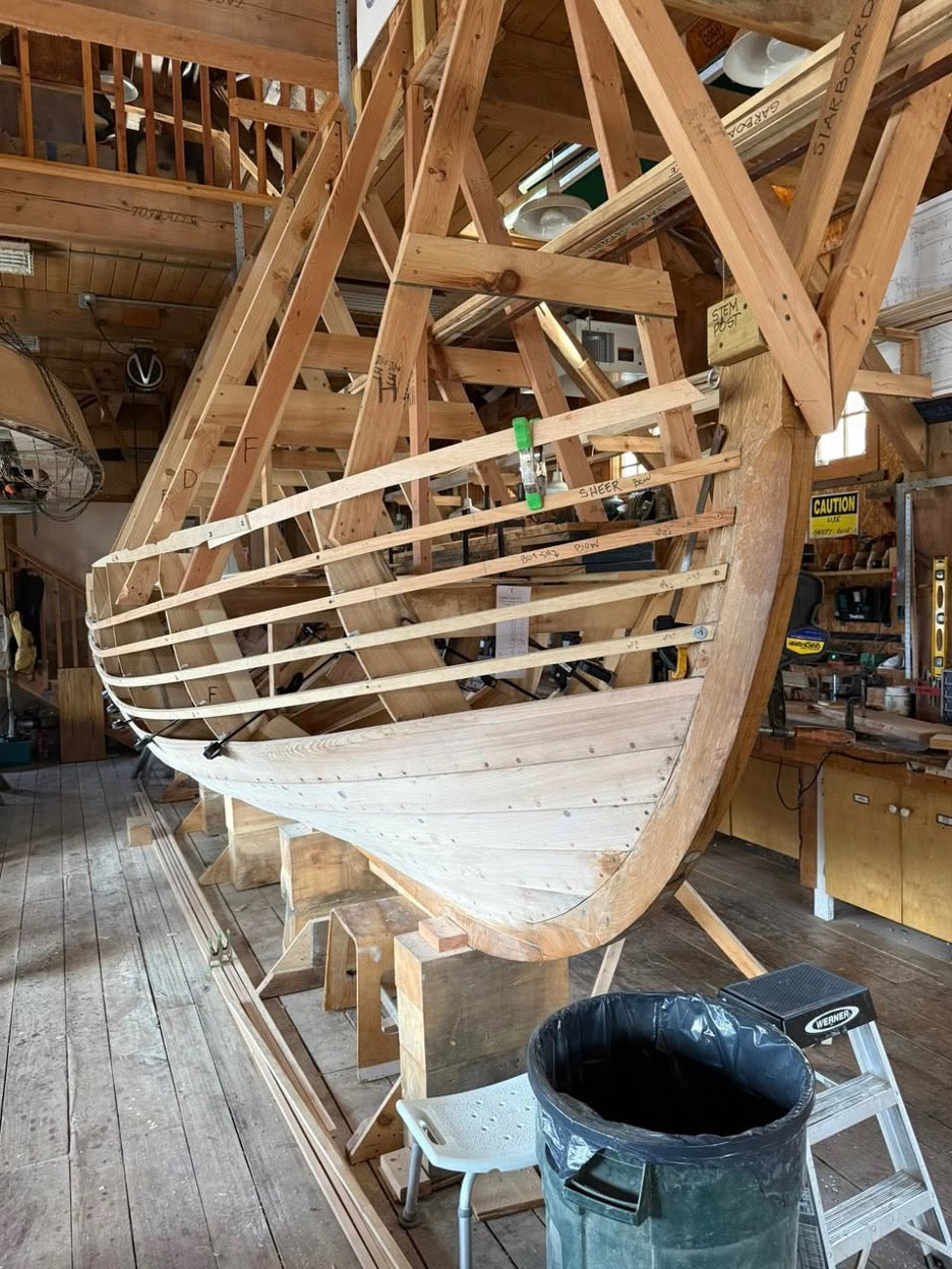 In process the 25-foot whale boat. Image: Bayles Boat Shop